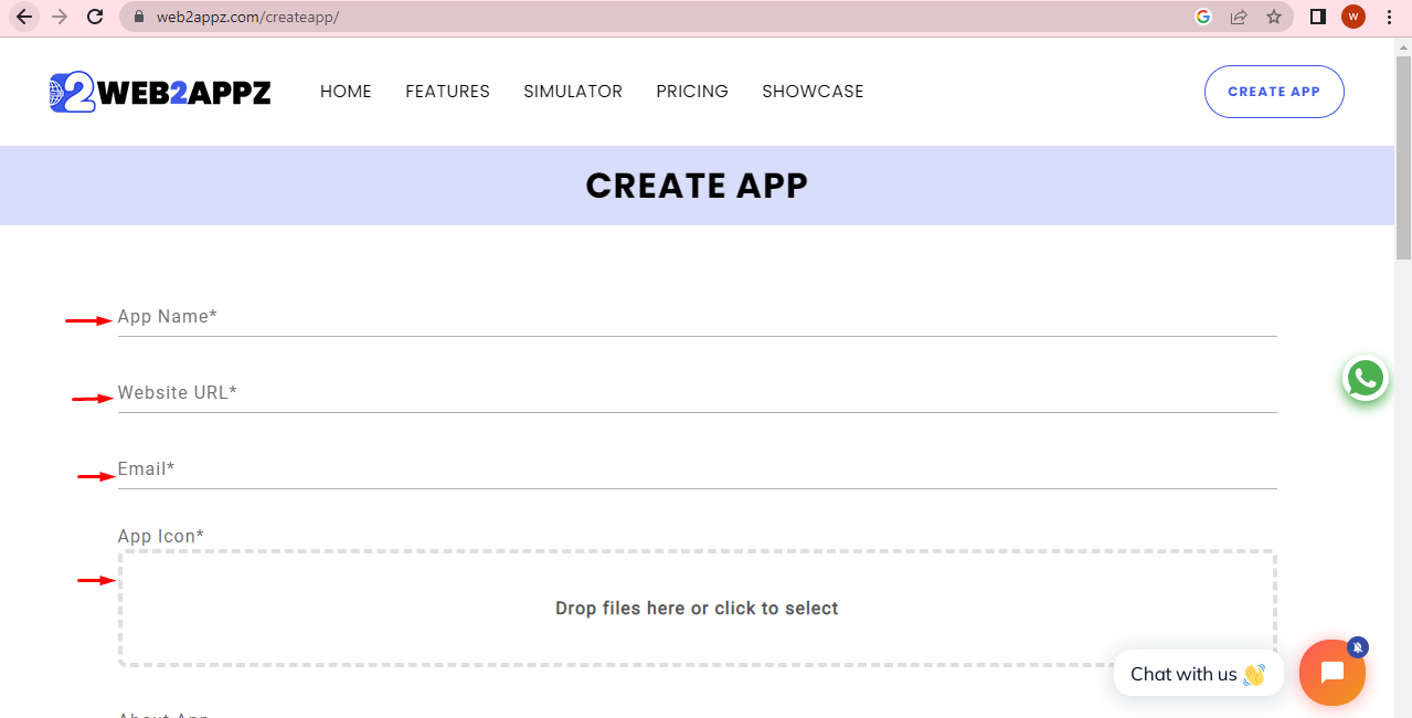 App name - Web2appz App name - Web2appz
